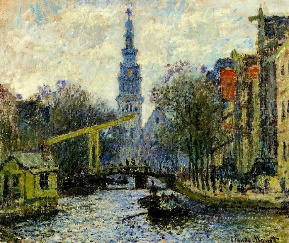 Canal à Amsterdam Claude Monet Peintures à l'huile